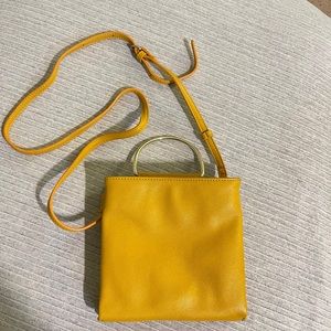 Metal handle 2 compartments crossbody